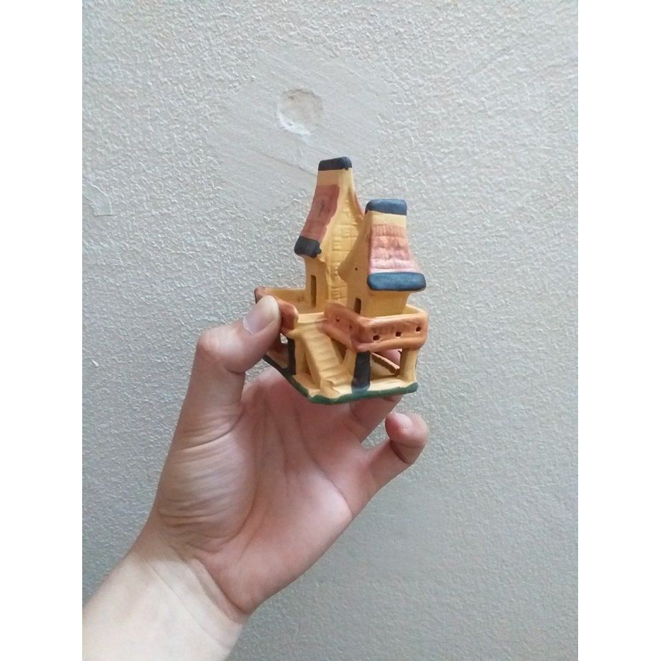 Phụ kiện trang trí bể cá: Mẫu nhà sàn đôi