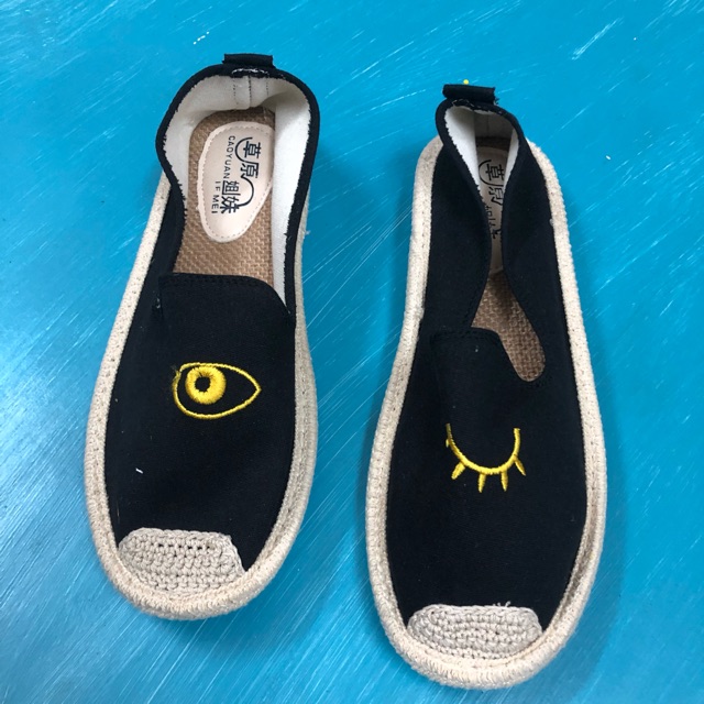 Giầy slip on đế cói đã đặt trước