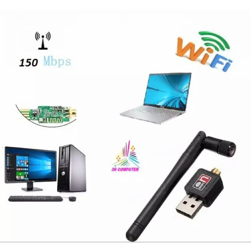 CÔNG NGHỆ VỚI BỘ THU PHÁT SÓNG WIFI USB KHÔNG DÂY MÁY TÍNH BÀN LAPTOP | BigBuy360 - bigbuy360.vn