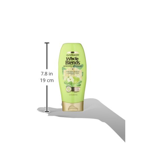 Dầu xả chiết xuất trà xanh &amp; táo Garnier Whole Blends Refreshing Conditioner 370ml (Mỹ)