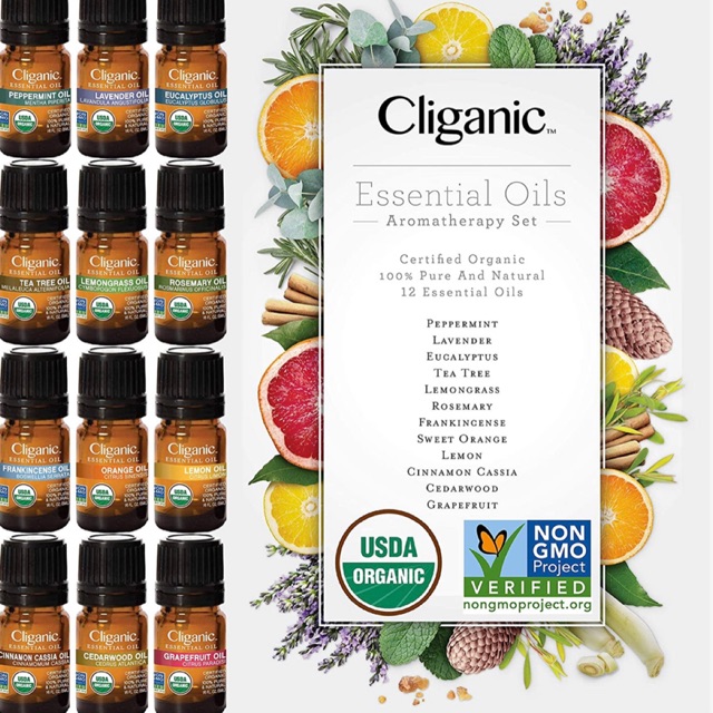 Tinh dầu thiên nhiên hữu cơ Organic Cliganic - THẢO MỘC XÔNG NHÀ