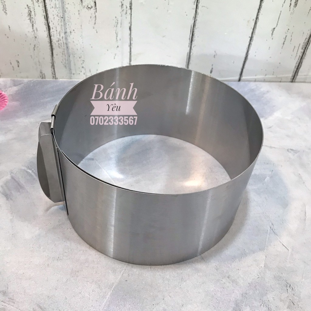 Khuôn Ring Tròn  Điều Chỉnh Bánh Đa Năng từ 16cm-30cm - KH162