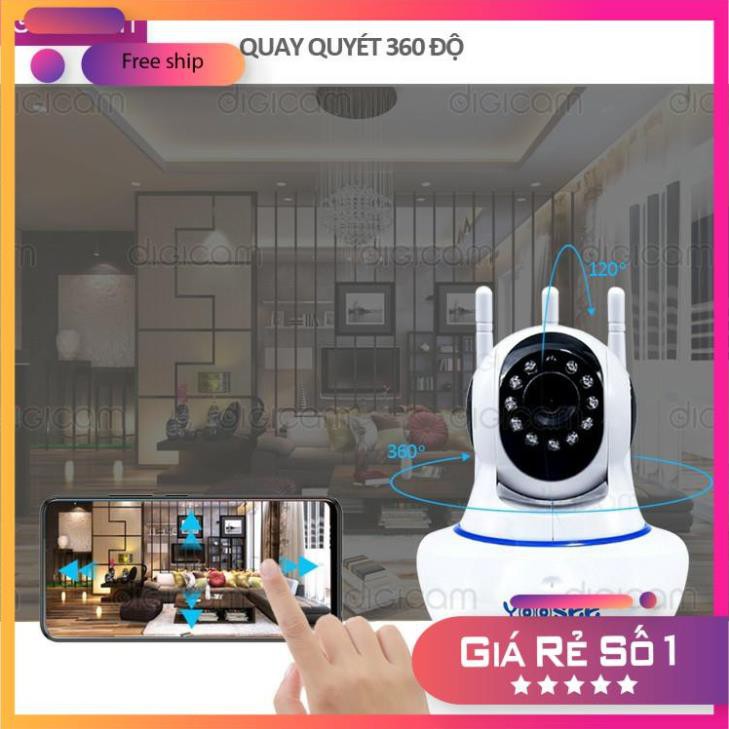 Camera IP YooSee 2.0mpx 1080P | Góc quay 360 độ | Cảm biến hồng ngoại | BigBuy360 - bigbuy360.vn