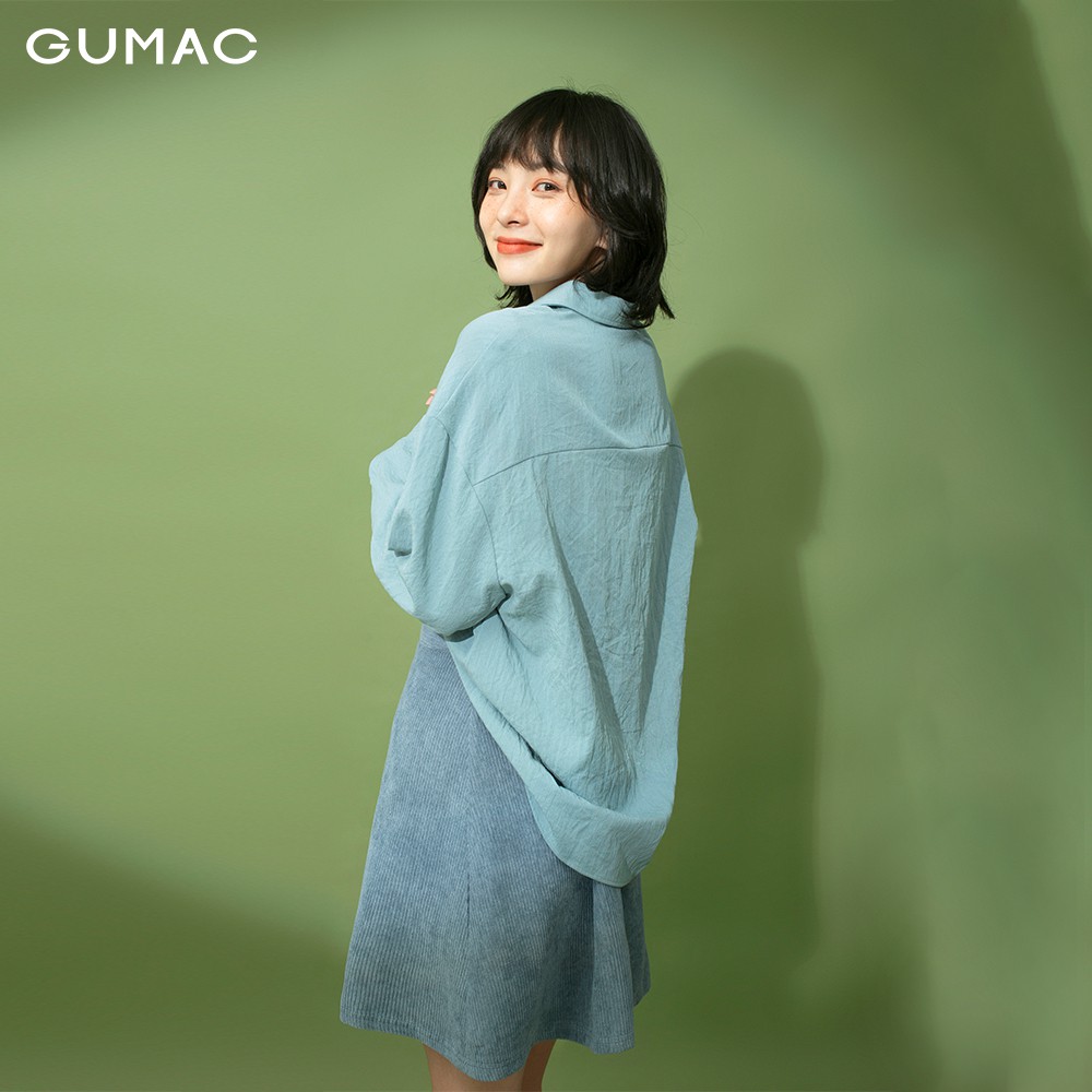 Áo sơ mi nữ phối nút nhiều màu GUMAC trơn đủ size, thiết kế basic năng động, trẻ trung AB192 | BigBuy360 - bigbuy360.vn