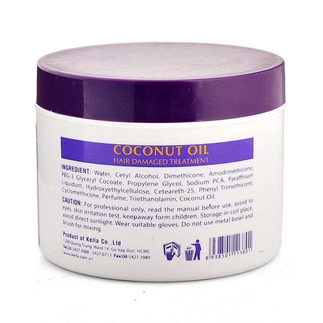🇻🇳Lacei-VIETNAM🇻🇳Hấp dầu dừa Lacei Pure Coconut Oil Hair Damaged Treatment 300ml