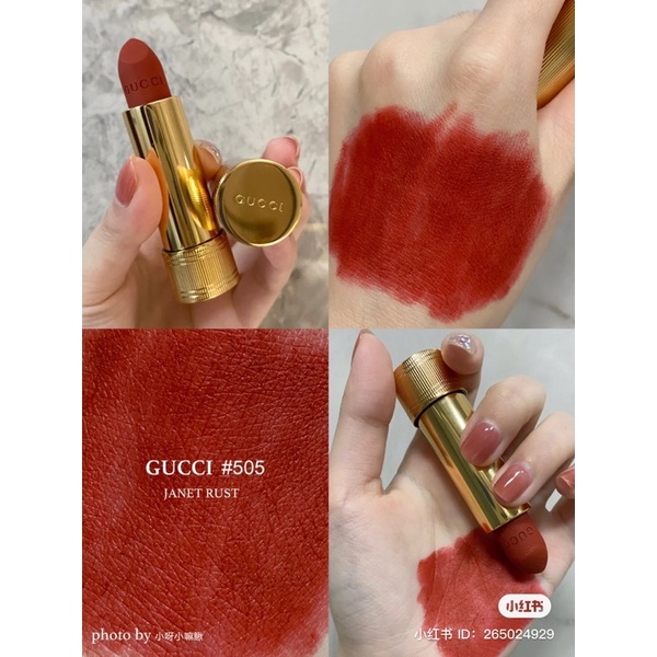 Son Gucci Rouge À Lèvres Matte Lipstick màu 208, 505