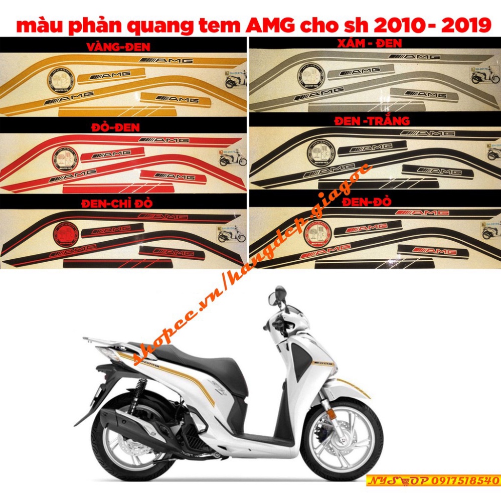 Tem chỉ AMG cho SH 2010-2019 Ảnh thật Sp