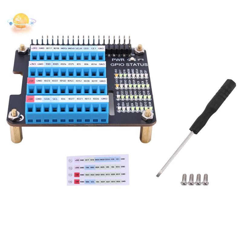 for Raspberry Pi Gpio Expansion Extension Board Screw Terminal Hat for Raspberry Pi 2B/3B/3B+/4B/Zero/Zero W