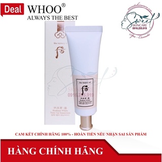 Kem chống nắng dưỡng trắng da, nâng tone da Whoo Radiant White Tone Up Sunscreen SPF50+/ PA++++ 75ml