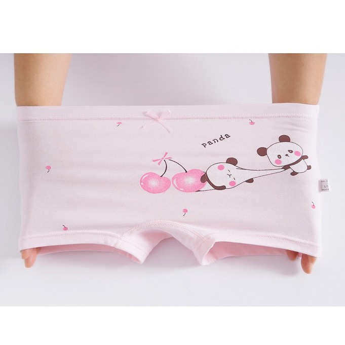 Bộ 5 QuầN LóT Boxer Cotton HọA TiếT HoạT HìNh Cho Bé GáI (3-12 TuổI)