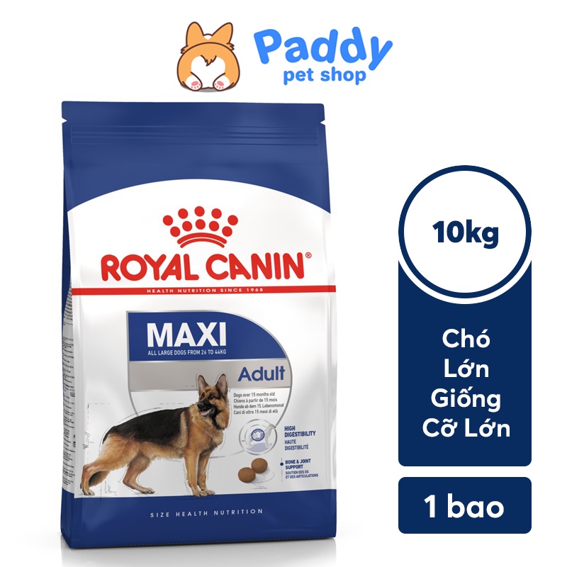 [10kg] Hạt Royal Canin Maxi Adult Cho Chó Trưởng Thành Giống Lớn