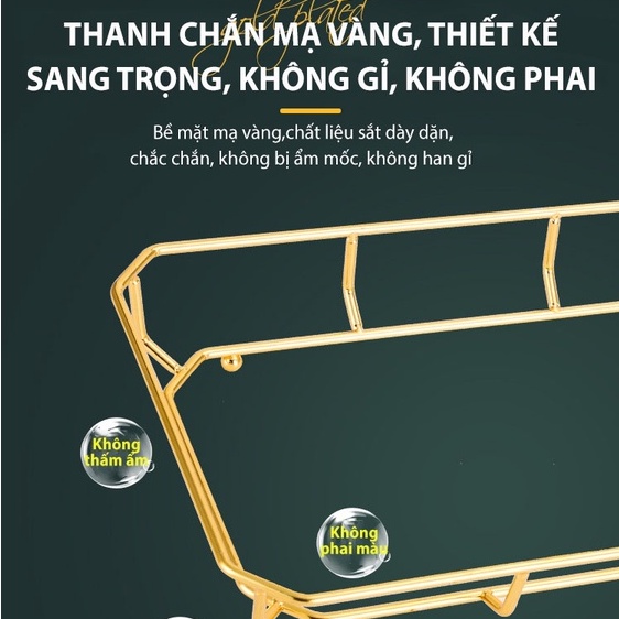 Kệ Để Đồ Nhà Tắm Gốm Sứ Vân Cẩm Thạch Cao Cấp, Kệ Để Mĩ Phẩm Nhà Tắm