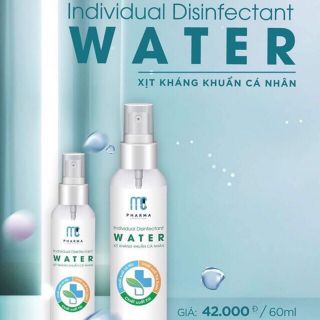 Xịt kháng Khuẩn Cá Nhân Water Individual Disintectant