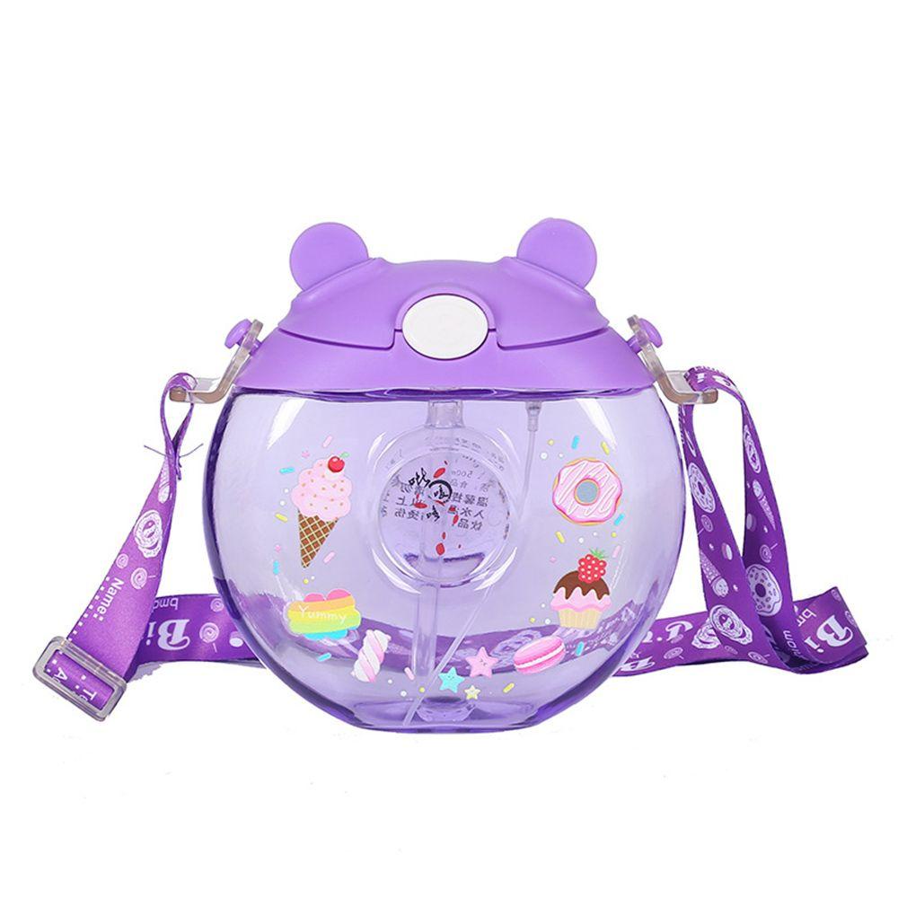 Bình Nước Hình Bánh Donut Chống Rò Rỉ Cho Trẻ Em