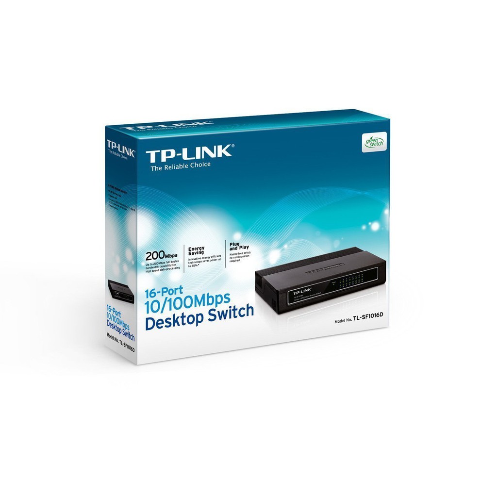 TP-Link TL-SF1016D - Switch Chia Tín Hiệu Để Bàn 16 Cổng 10/100Mbps