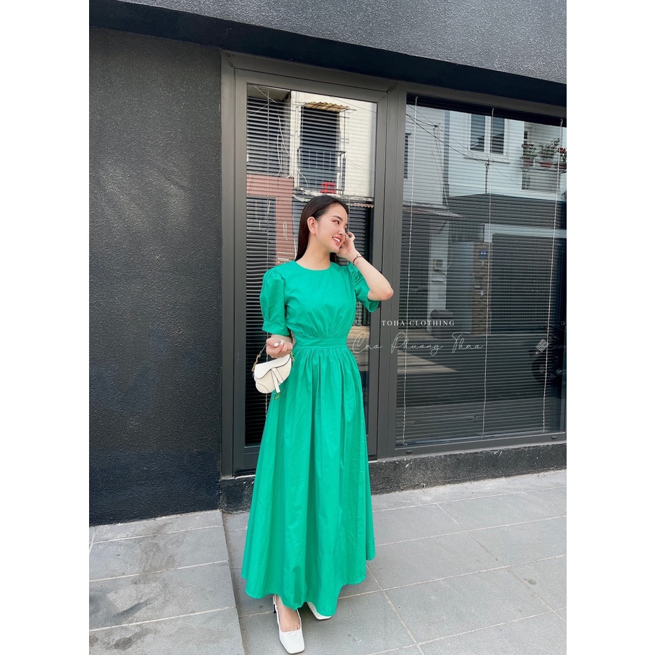 Đầm Maxi Hở Lưng Xòe