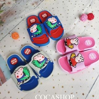 [Chỉ thanh toán với AirPay] DÉP QUAI NGANG HÌNH CHÚ HEO PEPPA CHO BÉ TRAI BÉ GÁI SIÊU DẺO