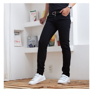 Quần jean nam đen trơn xịn 001 QP