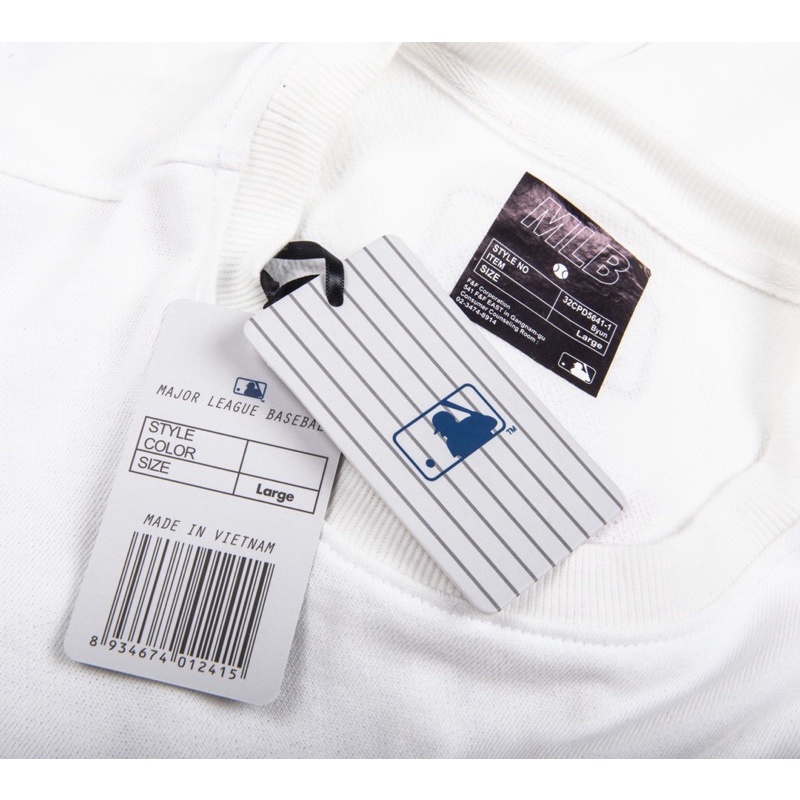 Áo Nỉ Da Cá Sweater In Logo NY MLB 2021