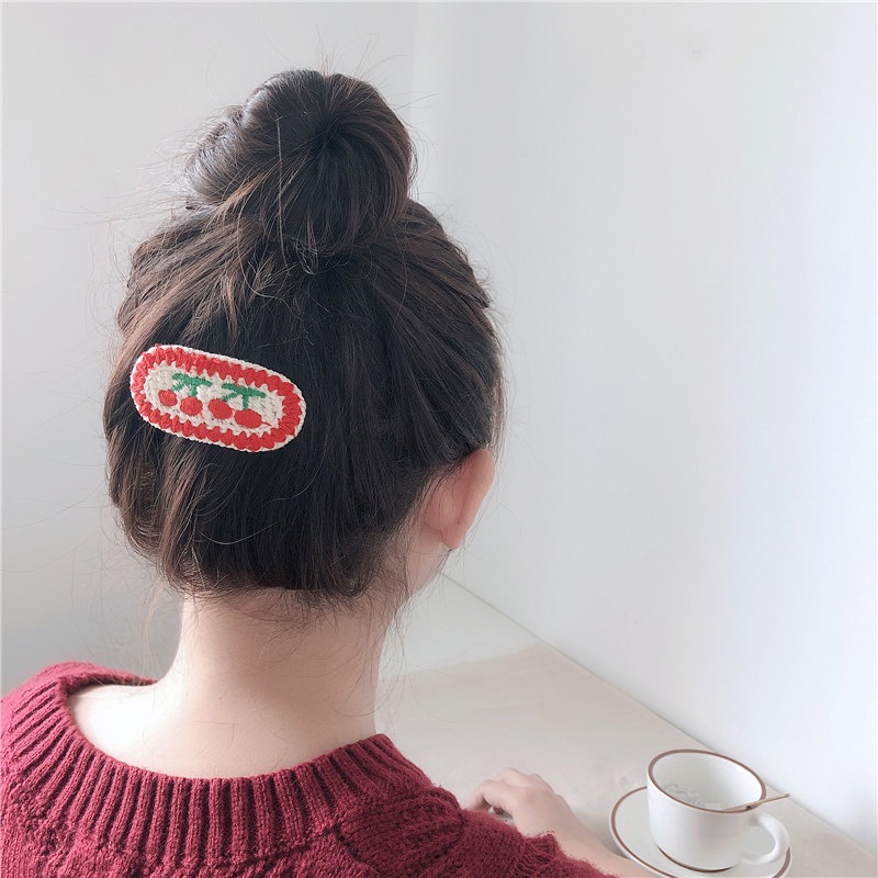 Kẹp Tóc Hình Quả Cherry Dễ Thương Cho Nữ