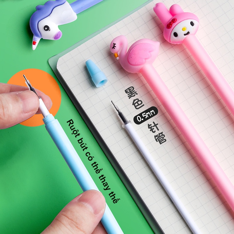 Bút Bi Nước Viết Học Sinh Dễ Thương Ngộ Nghĩnh Quà Tặng Giá Rẻ Sáng Tạo - Minh An Saigon