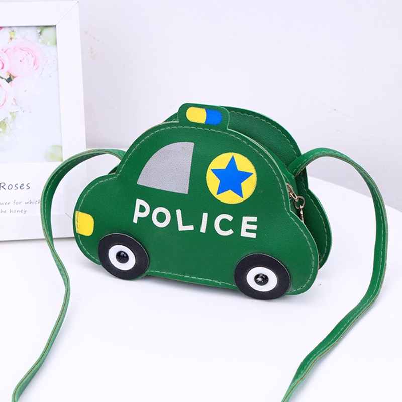 Túi Đeo Chéo Bằng Da Pu Hình Xe Hơi Hoạt Hình Dành Cho Trẻ Em
