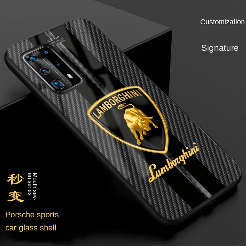 LAMBORGHINI FERRARI Ốp Điện Thoại Kính Cường Lực Chống Rơi Cho Huawei P40 P30Pro P40Pro P40Pro