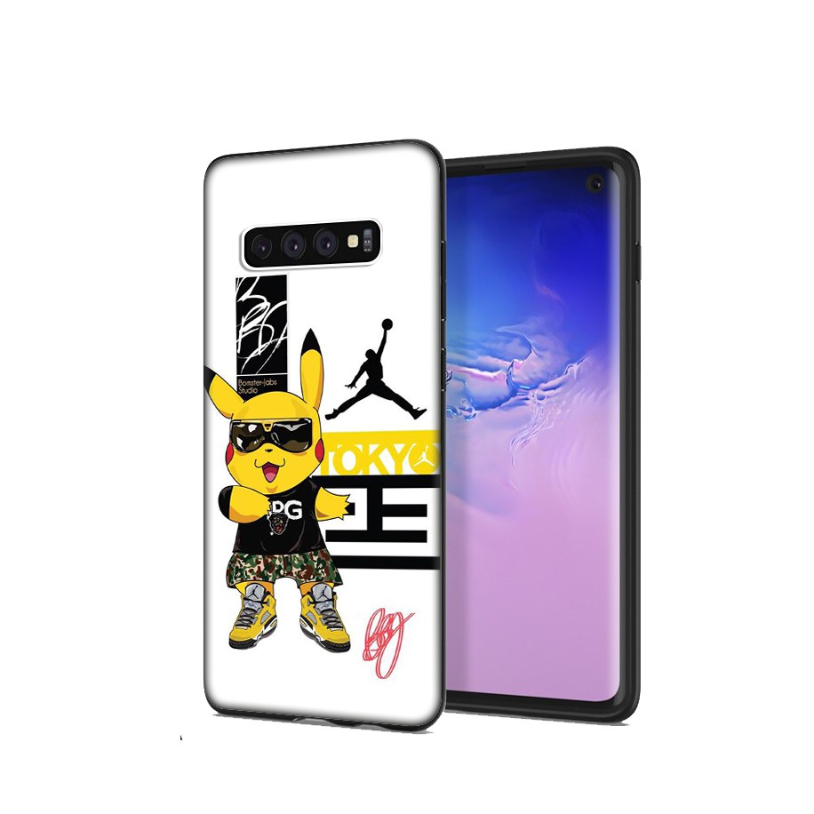 Samsung Galaxy S10 S9 S8 Plus S6 S7 Edge S10+ S9+ S8+ Casing Soft Case 108LU Pokemon Pikachu mobile phone case