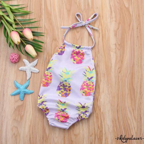 Bộ bikini 2 mảnh dây in hình quả dứa dễ thương cho bé