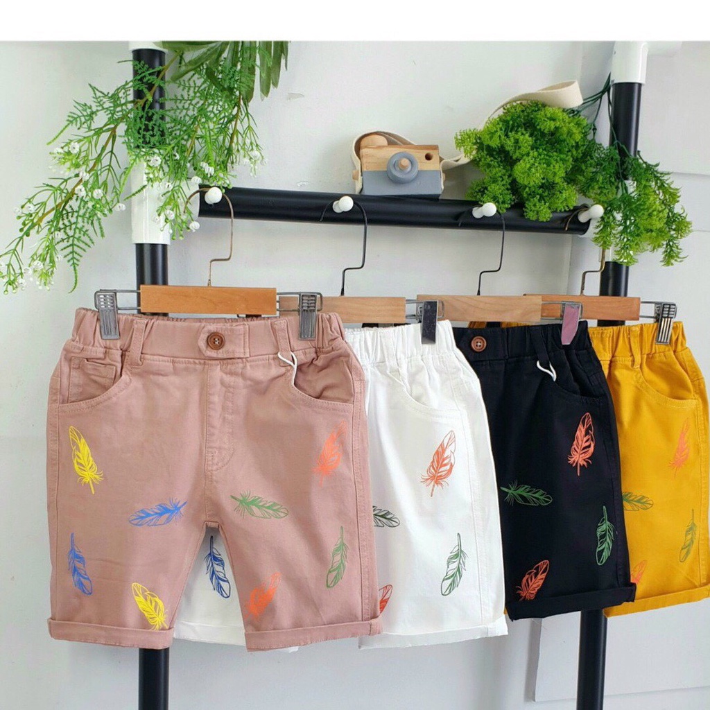 Quần Short KaKi Bé Trai Chất Jean Mộc , Mềm , Co Giãn - Trang 25 Kids Aq006