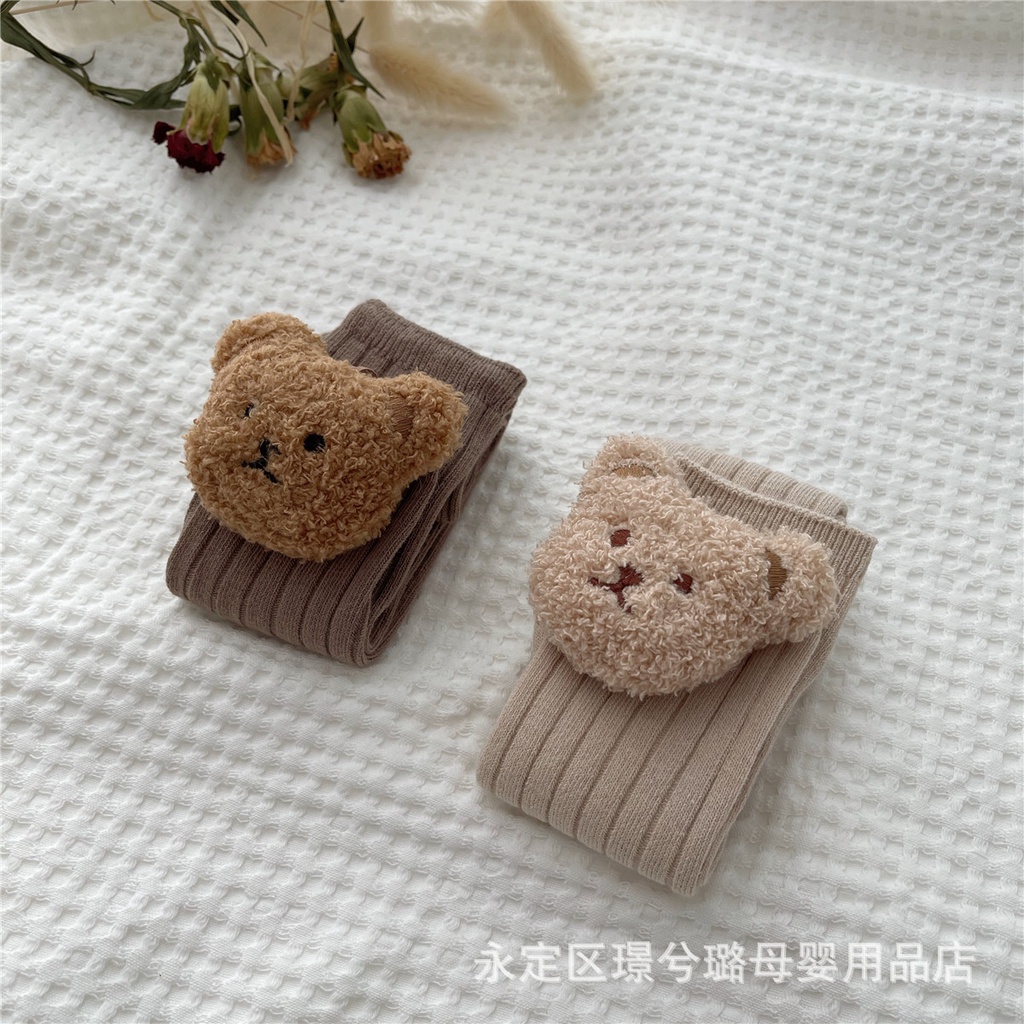 Mũ/ tất hình gấu xinh xắn cho bé 1-3 tuổi