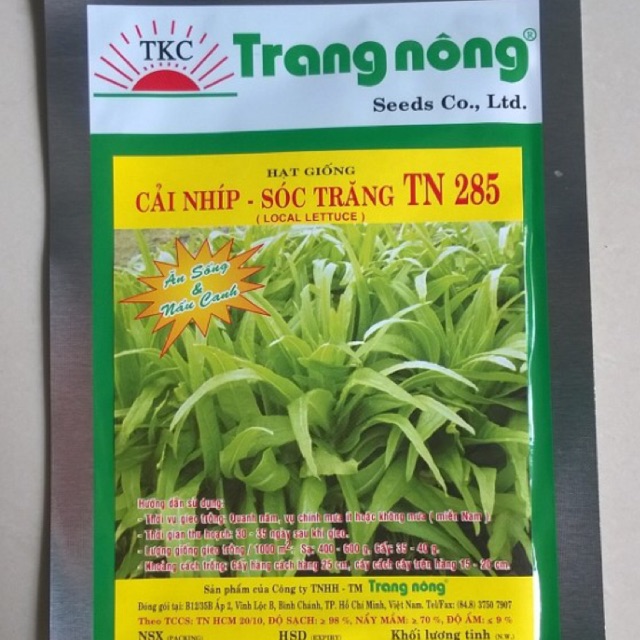 Hạt giống: CẢI NHÍP TN285