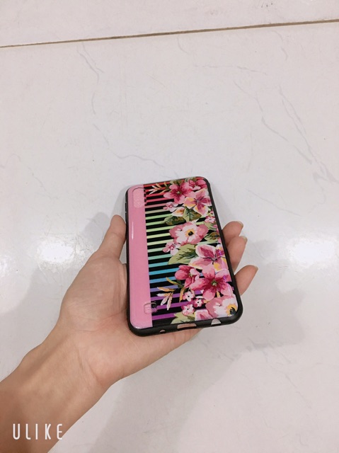 Ốp hoa kẻ sọc Hồng sam sung M10,A10