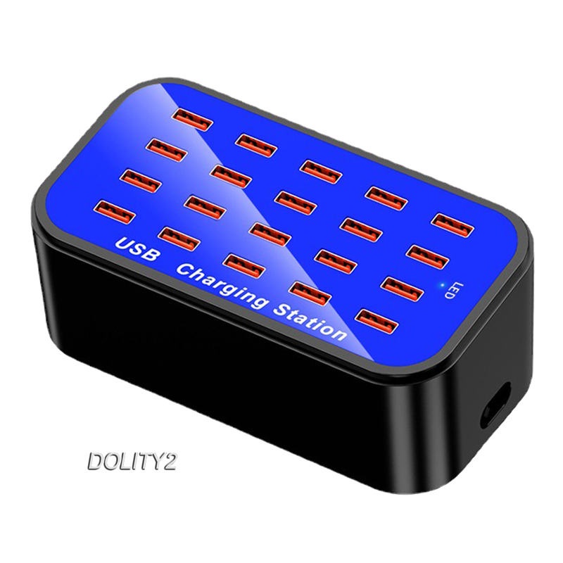 Universal Multiple USB Charging Station Hub 20-Port Professional US