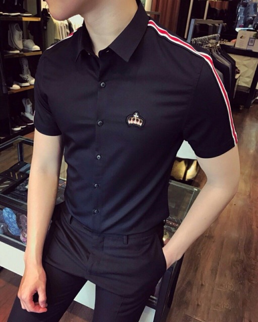 Somi nam tay ngắn hoạ tiết đắp TT462120 | BigBuy360 - bigbuy360.vn