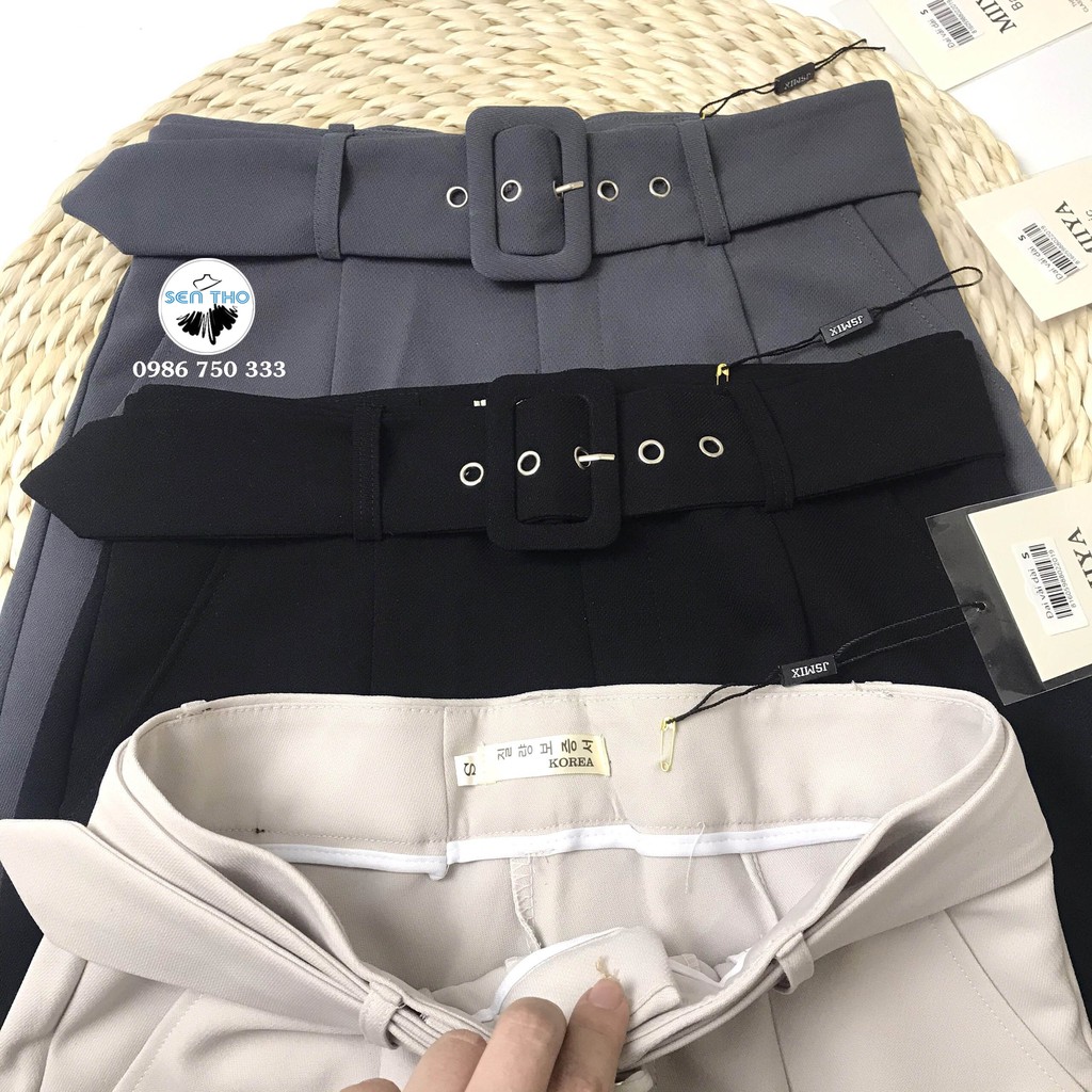 [ Ảnh thật trải sàn ] Quần Baggy Kèm Đai Công Sở Cao Cấp Chất Siêu Đẹp Mặc Sang Trọng Thanh Lịch | BigBuy360 - bigbuy360.vn