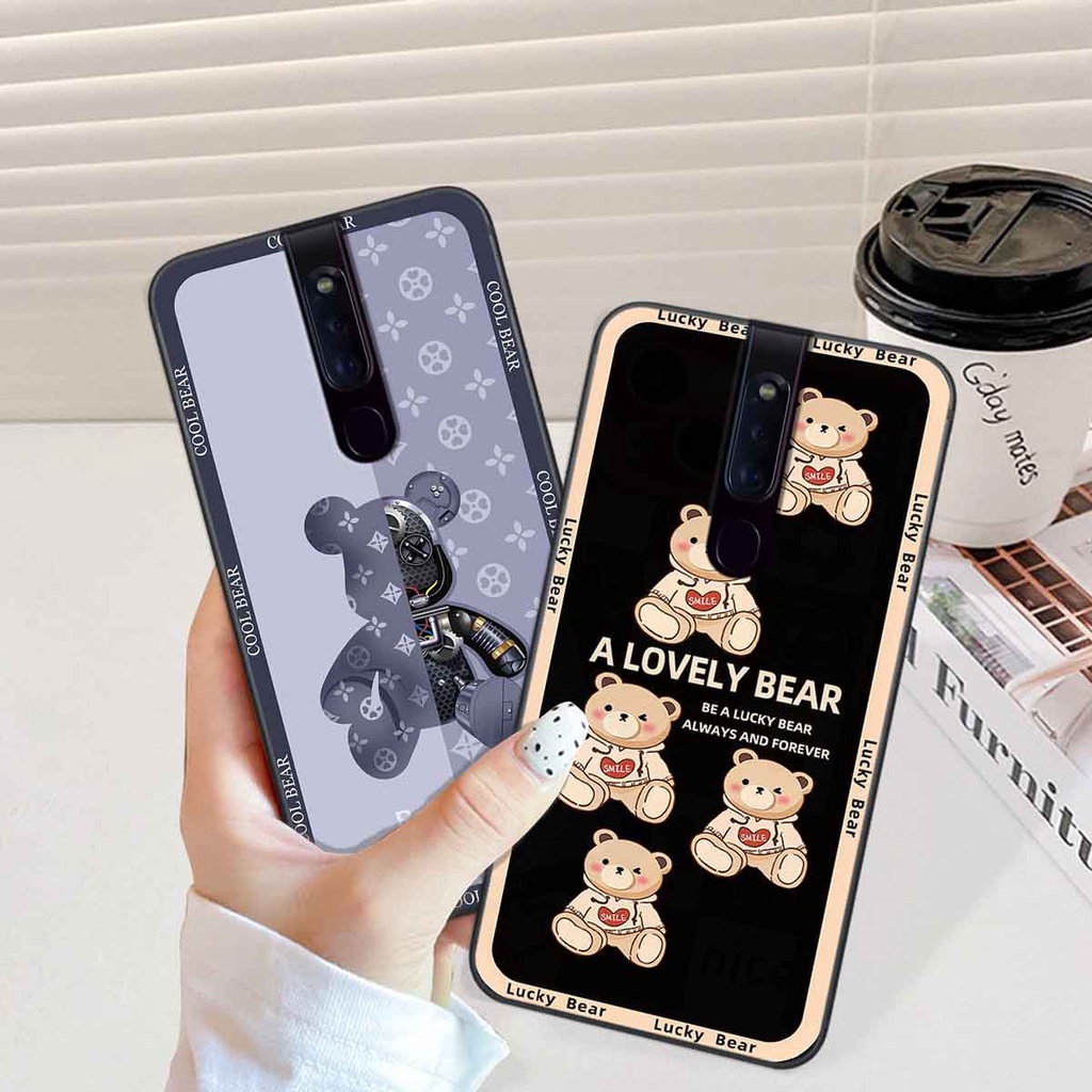 Ốp Oppo F11 / F11 Pro bear brick, gấu đáng yêu, dễ thương