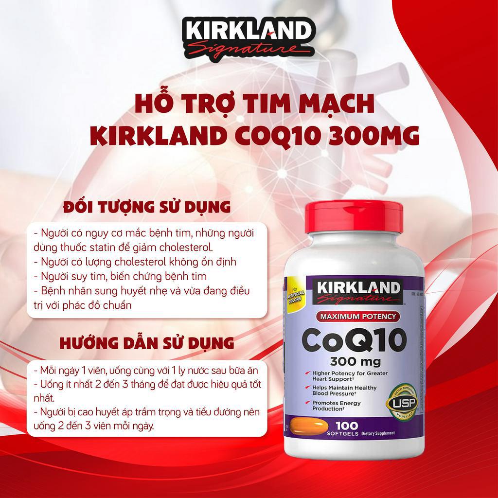 Combo 2 sản phẩm Fish Oil 1000mg 400 viên + CoQ10 300mg Kirkland Signature của Mỹ