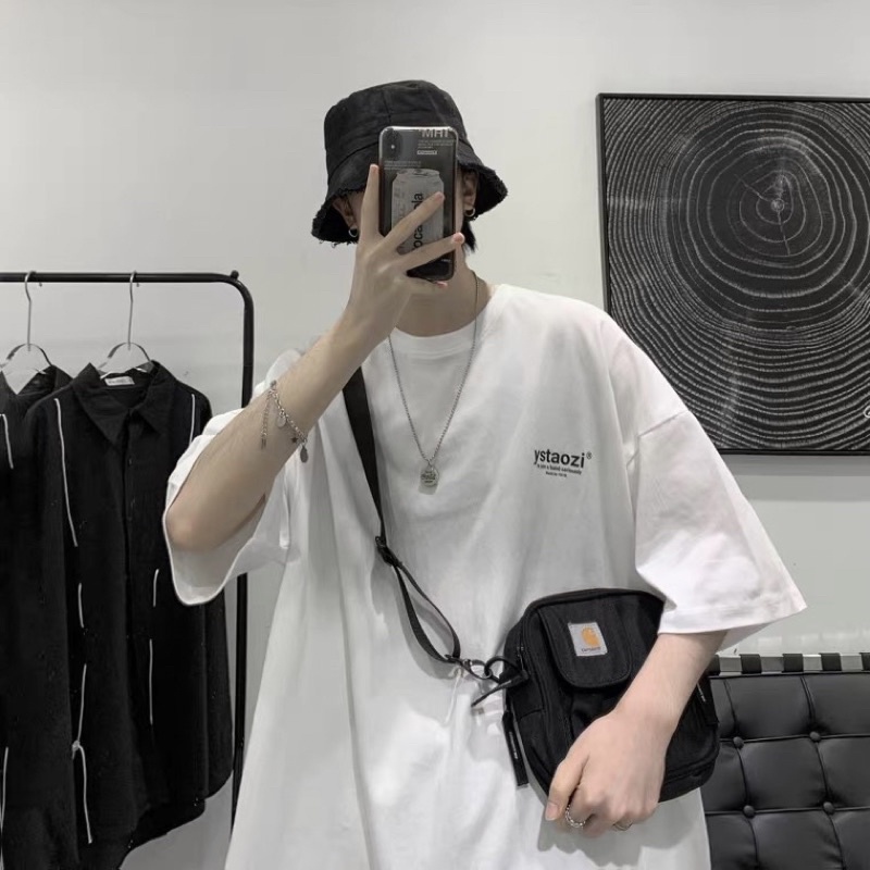 Áo thun tay lỡ , áo phông unisex chất cotton form rộng in hình ys bé