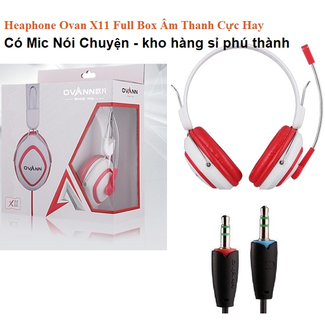 Heaphone Ovan X11 Full Box Xịn Âm Thanh Cực Hay Có Mic Nói - Màu Ngẫu Nhiên