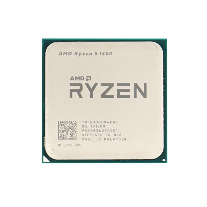 CPU AMD RYZEN 5 1400 (3.2GHz Up to 3.4GHz, AM4, 4 Cores 8 Threads) TRAY