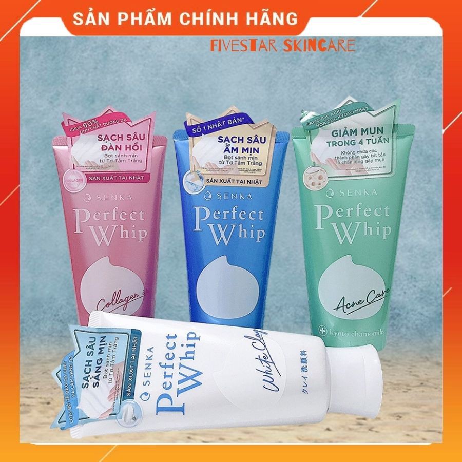 [New 2021] Sữa rửa mặt Shiseido Senka Perfect Whip 120g