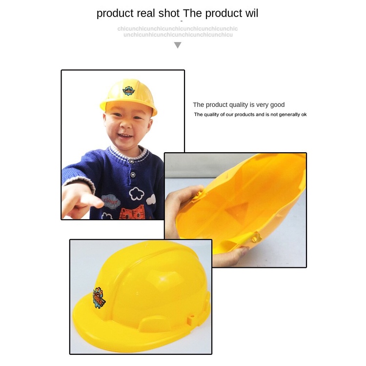 Mũ Cứng Xây Dựng Đồ Chơi | Mũ Tiệc Trẻ Em Bằng Nhựa Mềm Màu Vàng | Kỹ Sư Trẻ Em, Xây Dựng Trang Phục Mũ