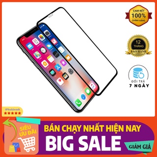 Kính cường lực iphone XSMax/11 ProMax trong suốt full màn hình tặng kèm giấy lau