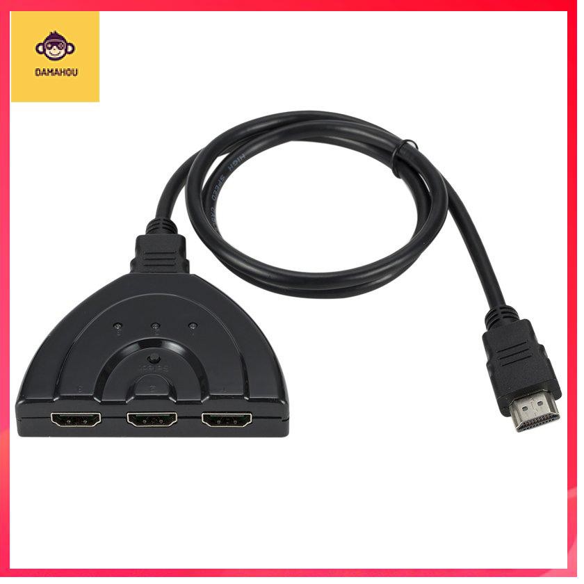 3 IN 1 OUT 1080P Hub V1.3B Bộ chia cáp chuyển mạch HDMI cho HDTV XBOX PS3