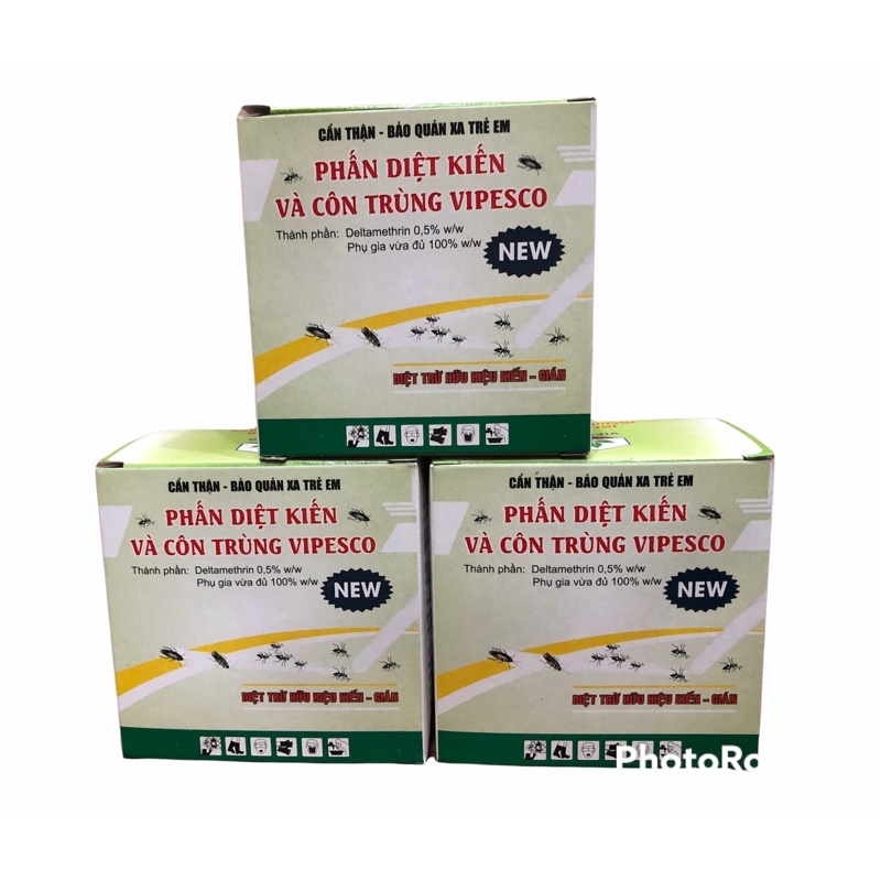  Phấn viên diệt kiến, gián Vipesco(hộp 2 viên)