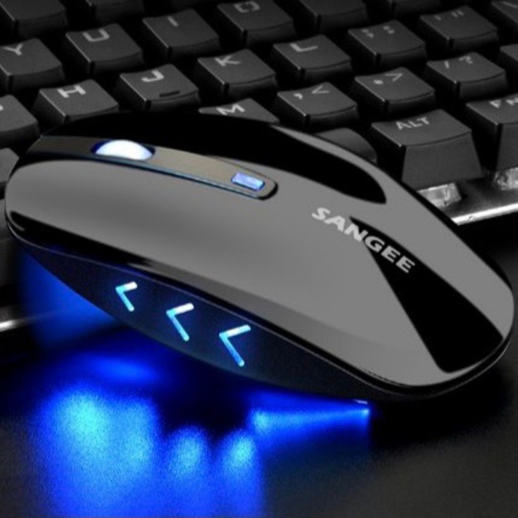 Chuột Không Dây USB SANGEE W1080 SangUS | Siêu Mỏng, Siêu Bền, Siêu Rẻ, Có Thể Sạc Lại Pin