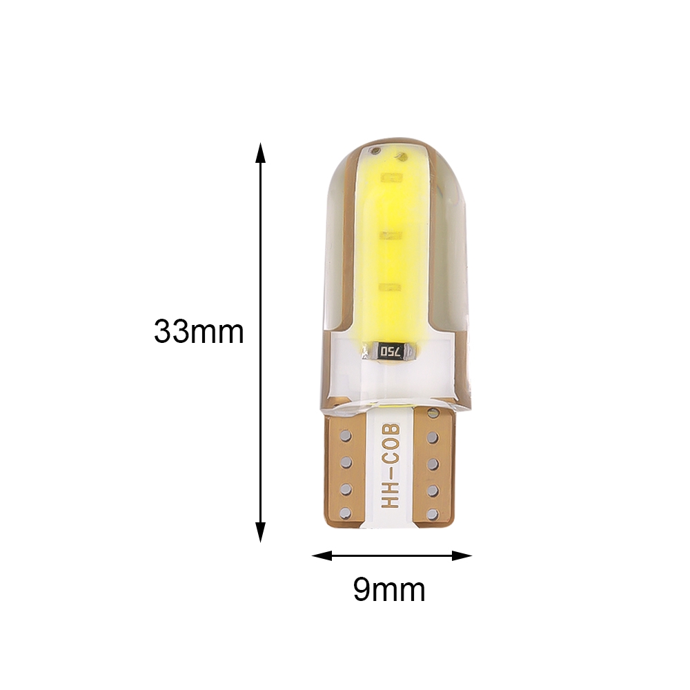 Bóng đèn led COB 4/6/12SMD với vỏ bọc silica gắn biển số xe hơi điện áp 12V chất lượng cao