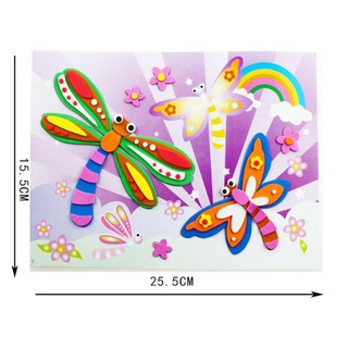 10 tranh xé dán mầm non, tranh xốp Eva A4