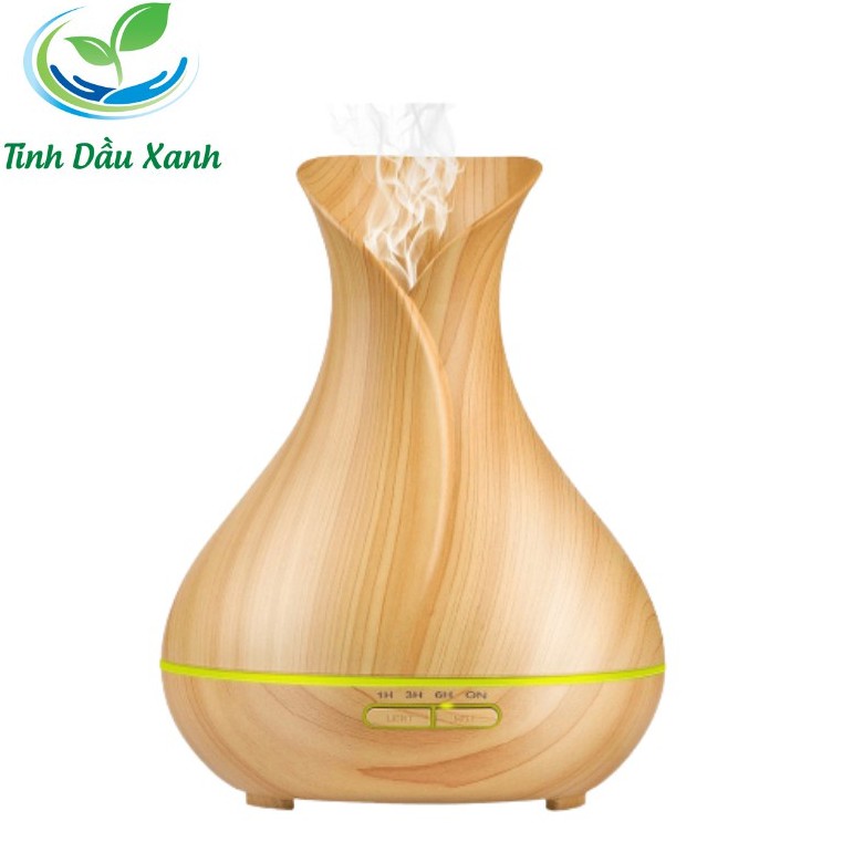 Máy khuếch tán tinh dầu 🍀Cao Cấp🍀Máy Xông Tinh Dầu Xanh Tulip tặng kèm tinh dầu 10ml ( được chọn mùi)